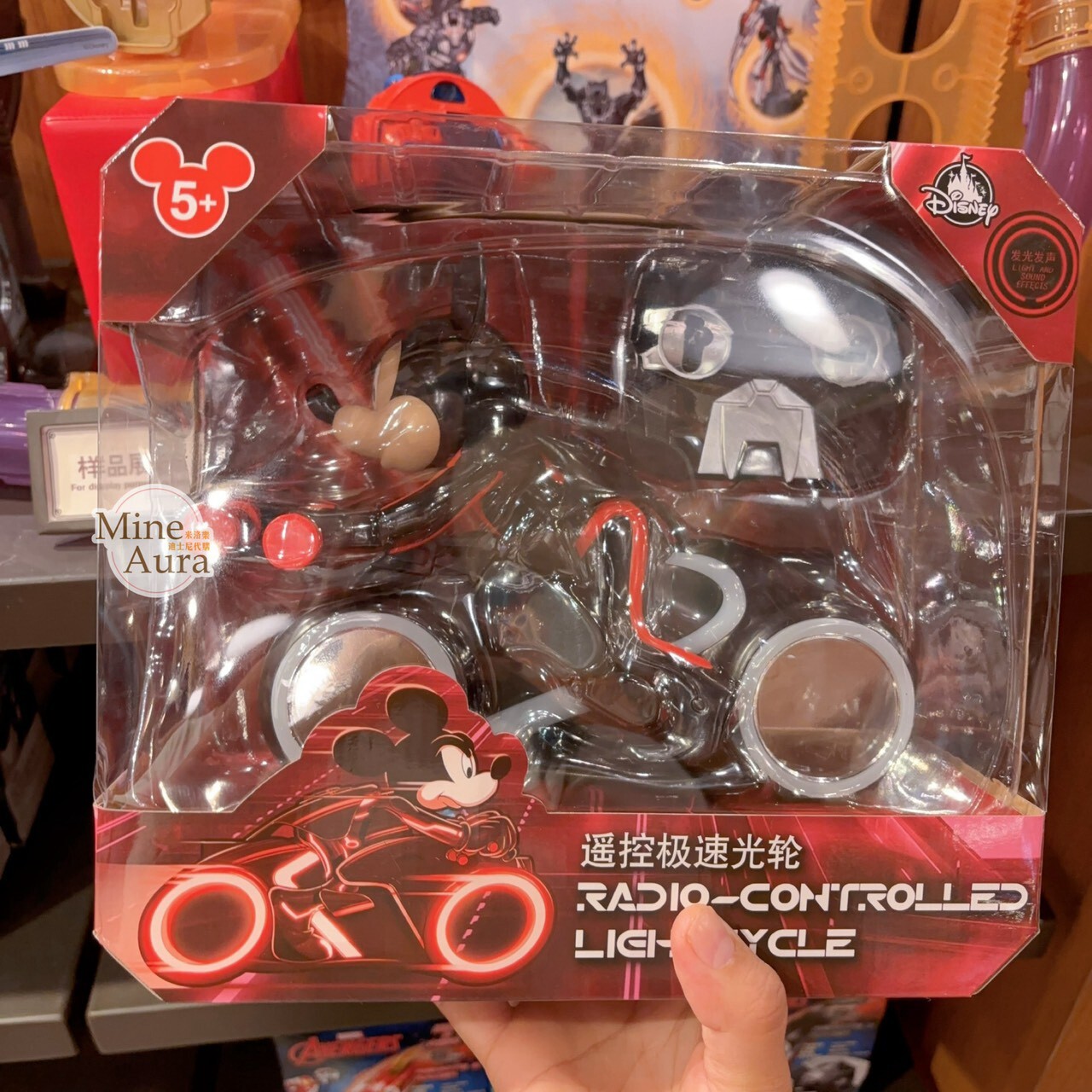 創：光速戰記 系列 米奇 Mickey 騎機車 遙控車 玩具 擺飾品 -上海迪士尼樂園