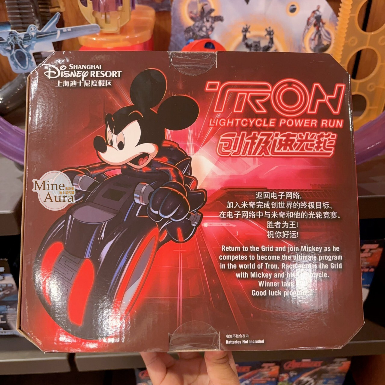創：光速戰記 系列 米奇 Mickey 騎機車 遙控車 玩具 擺飾品 -上海迪士尼樂園