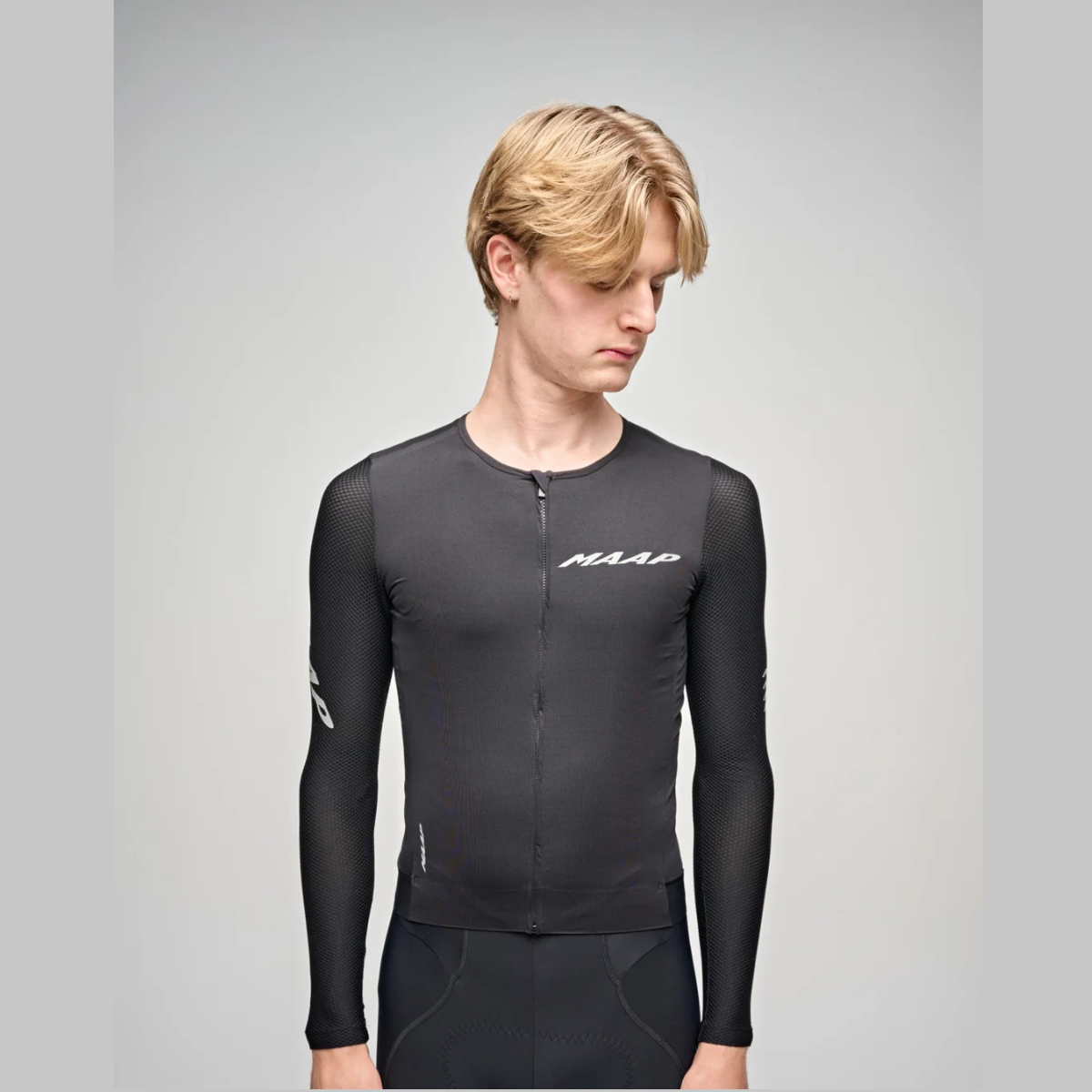 【MAAP】 Emerge LS Jersey 男性長袖車衣  /  Black