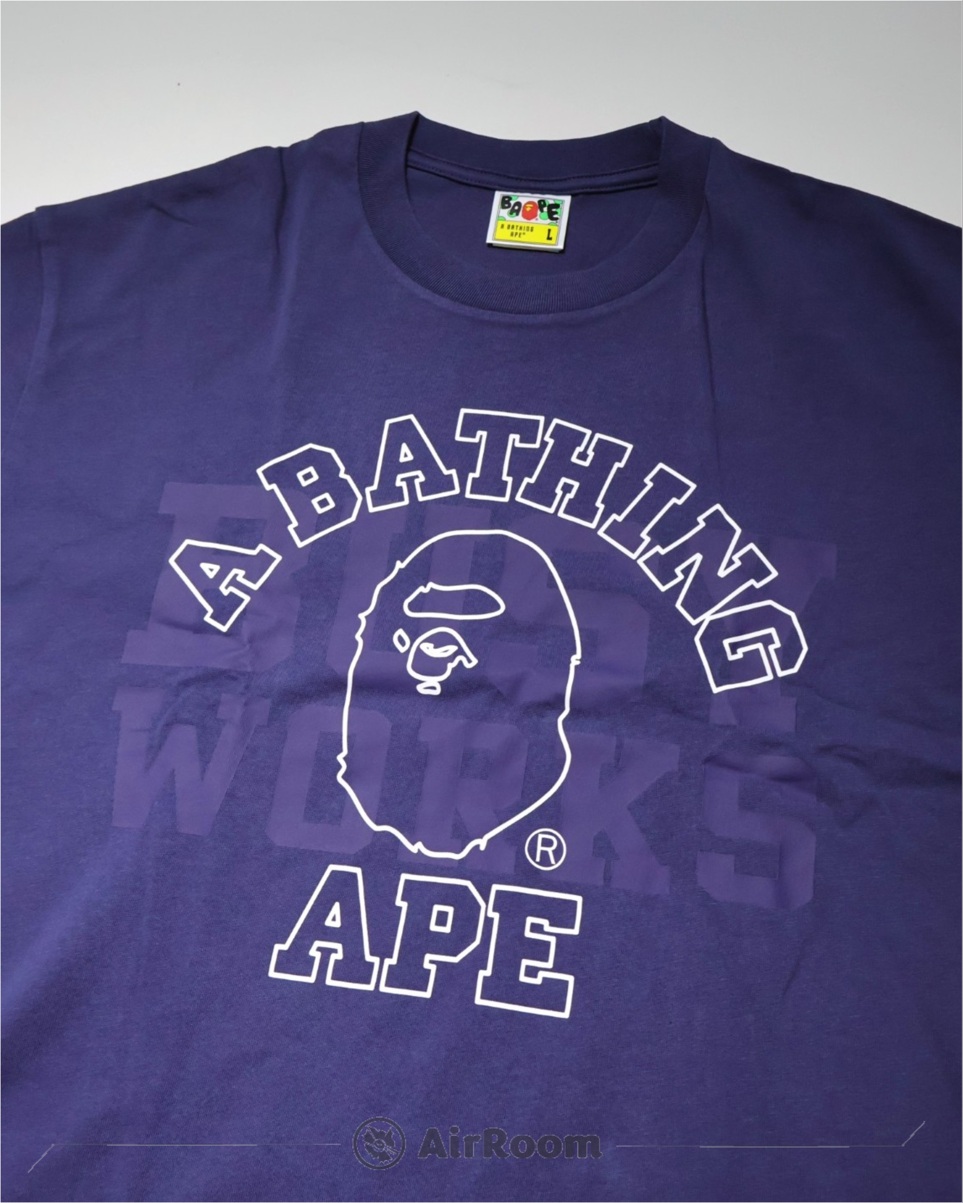 『超值優惠』2026SS A BATHING APE BAPE COLLEGE RELAXED FIT TEE #1 寬版 大學 雙LOGO 短T 現貨 001TEL801328M