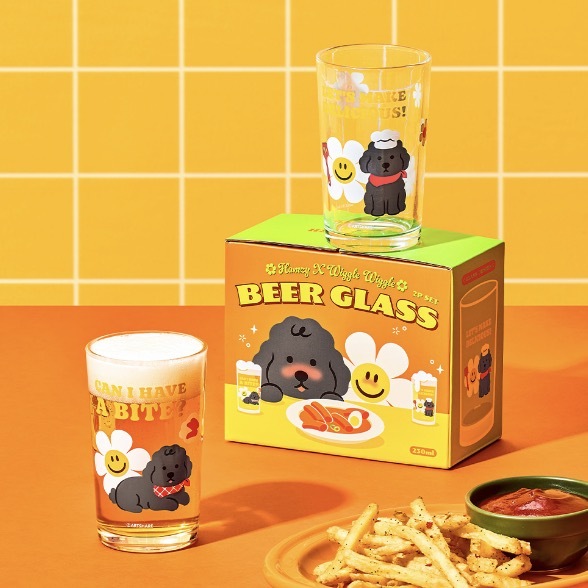 WIGGLE Hamzy Wiggle Beer Glass 2P