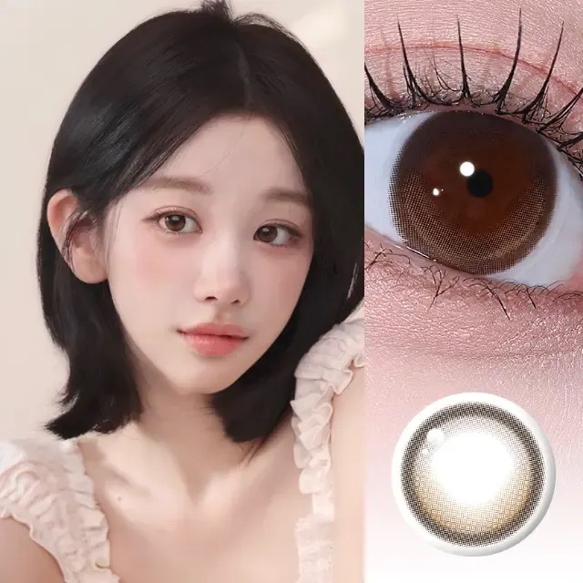 [月拋] FiPN X rozipique 1 Month Lucore Brown｜月拋彩妝隱形眼鏡｜每盒2片