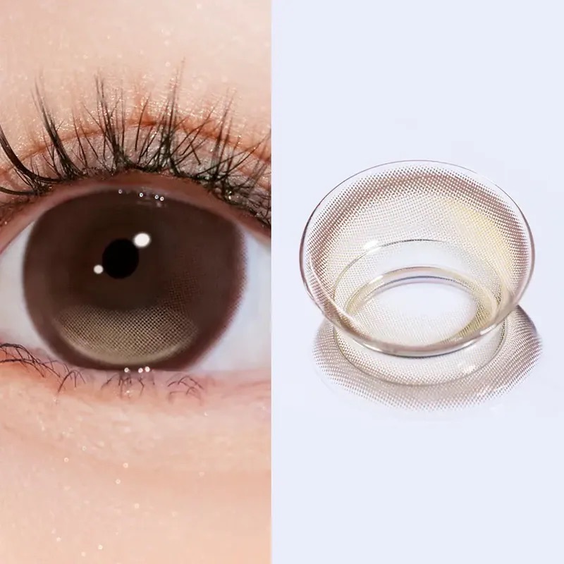 [13.8mm] FiPN x DAVICH Lens Foraea Venti 1 Month Fixing Camel｜月拋彩妝隱形眼鏡｜每盒2片