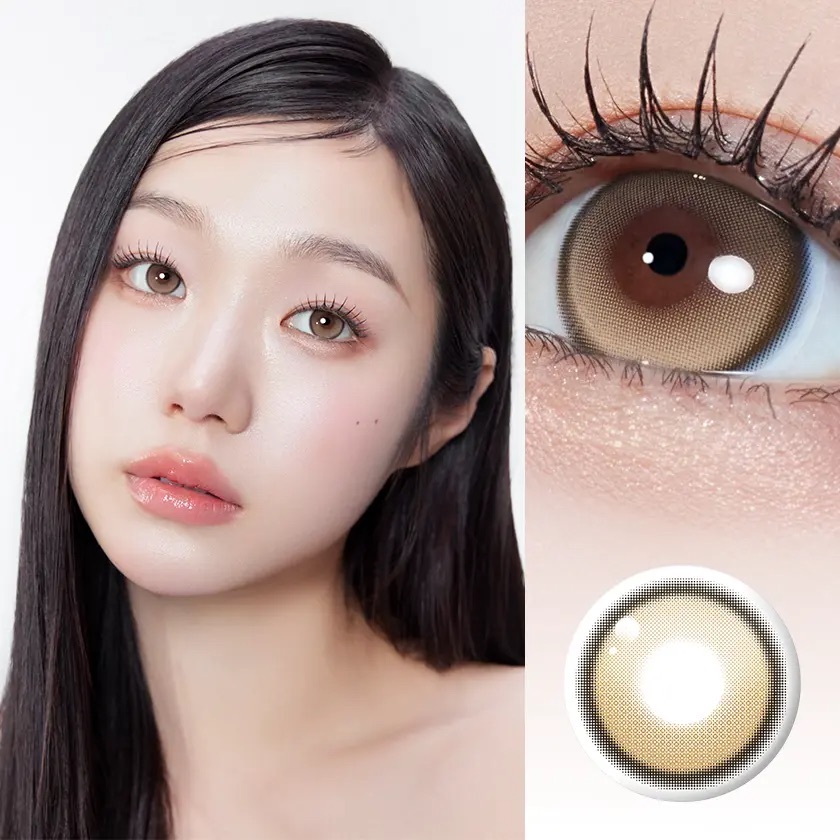 [13.5mm] FiPN Biv Grande Fixing 1 Month Oatmeal｜月拋彩妝隱形眼鏡｜每盒2片