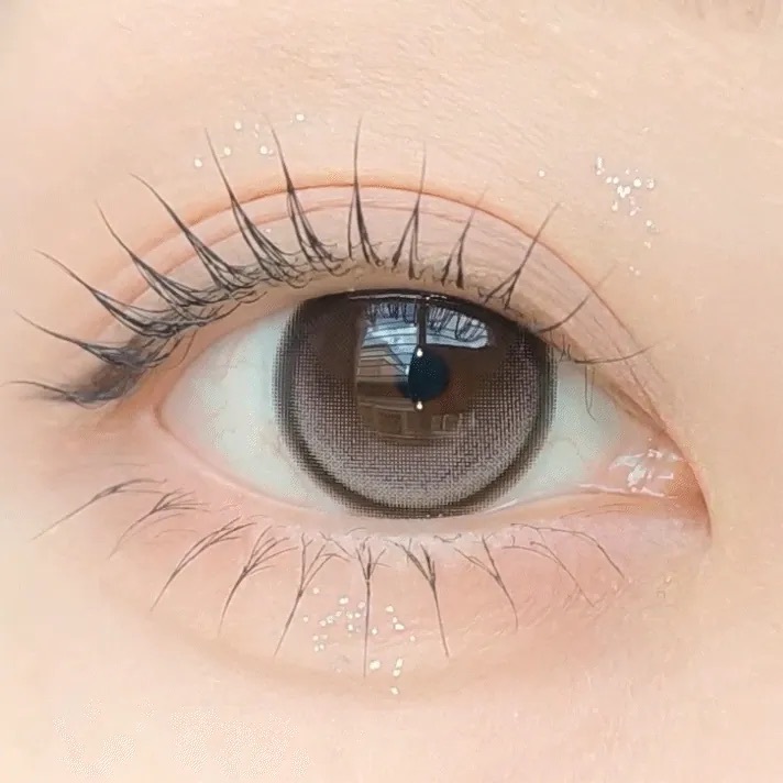 [13.5mm] FiPN Biv Grande Fixing 1 Month Taupe Black｜月拋彩妝隱形眼鏡｜每盒2片