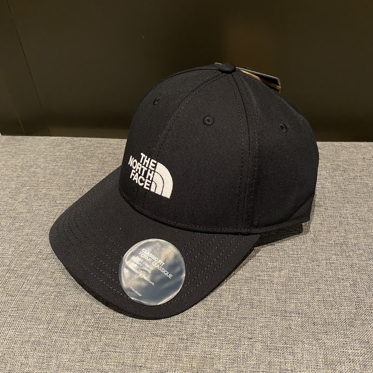 The North Face 黑色刺繡LOGO帽子 NF0A4VSVKY4