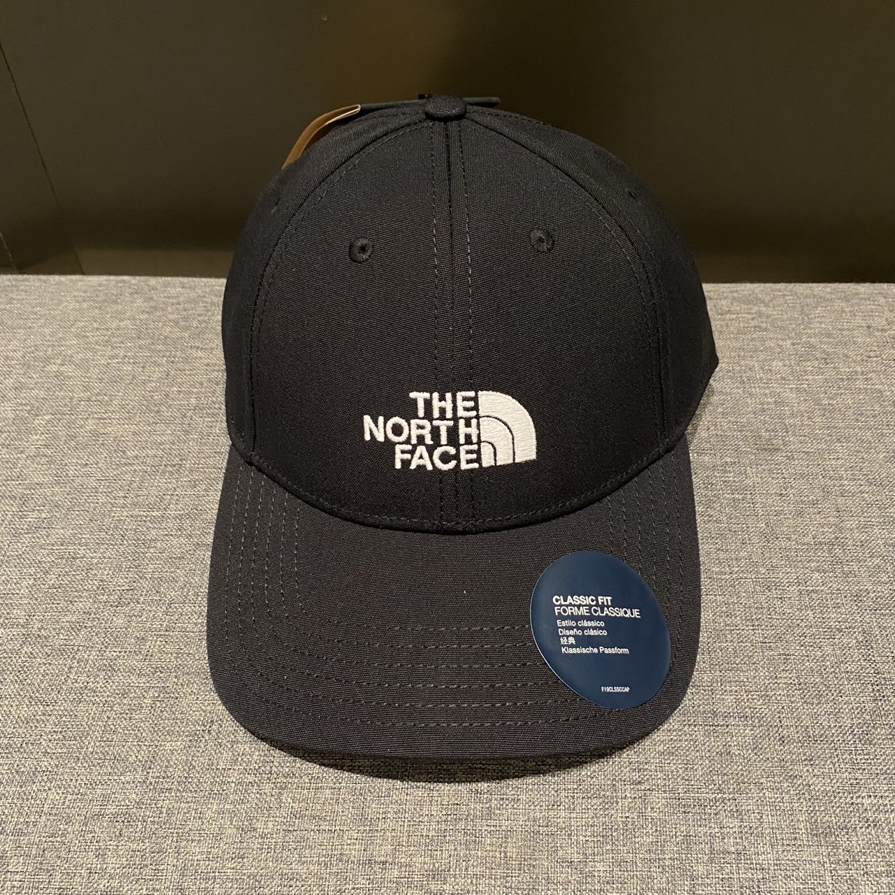 The North Face 黑色刺繡LOGO帽子 NF0A4VSVKY4