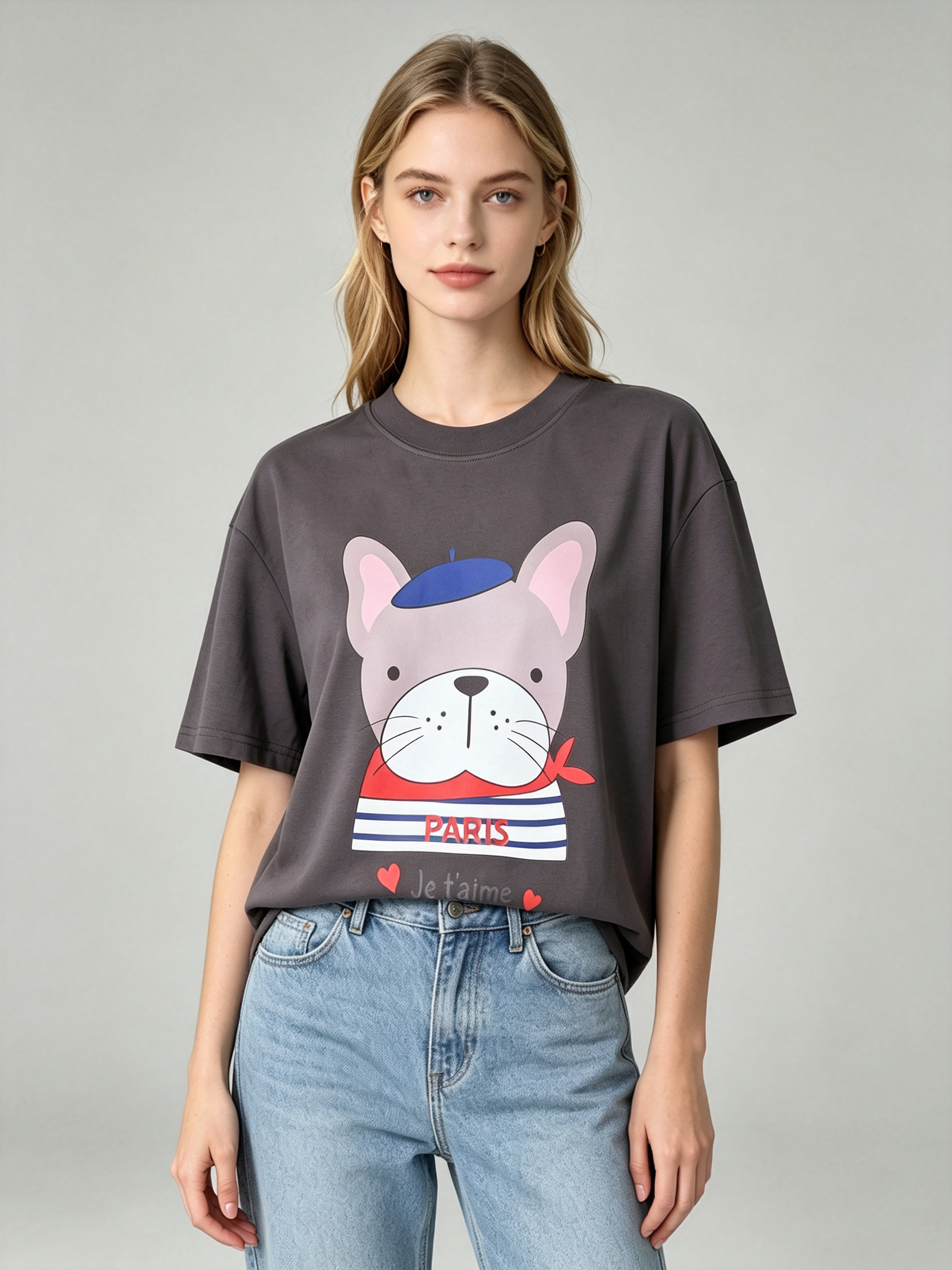 TOP-CCG0909-009 French Bulldog Tee (A9)(S-XXXXL)