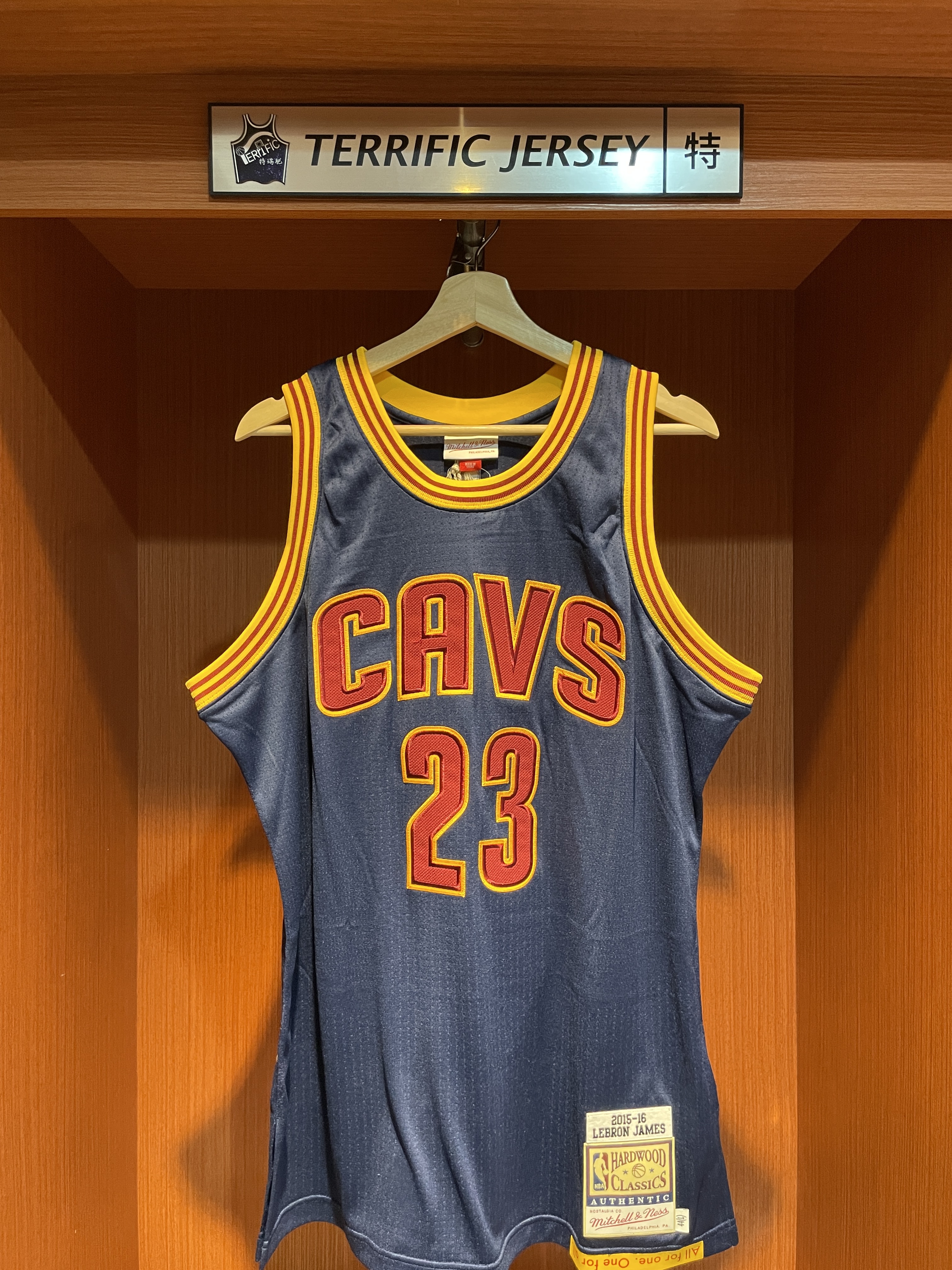 NBA球衣 Lebron James 克里夫蘭騎士 海軍藍 15-16藍 M&N Authentic 球員版 電繡 真網眼 全新