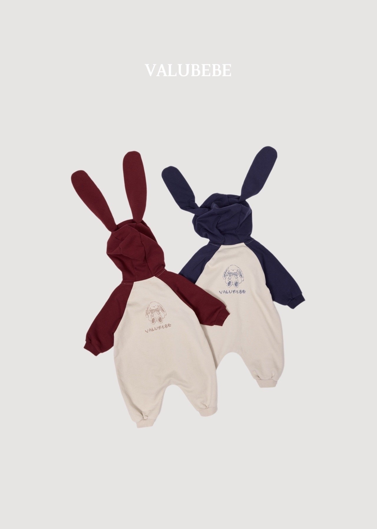 VALU BEBE Bunny Hood Jumpsuit