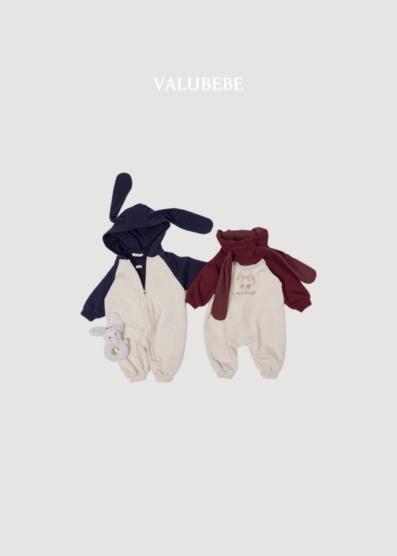 VALU BEBE Bunny Hood Jumpsuit