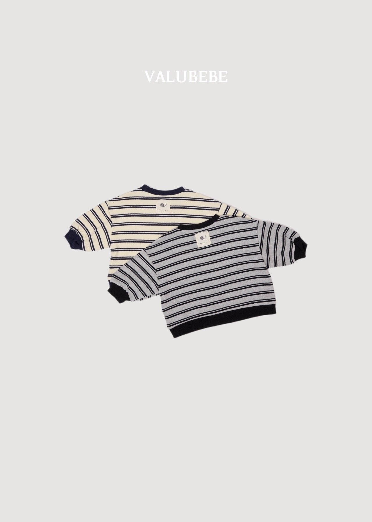 VALU BEBE Wool Stripe Sweatshirts
