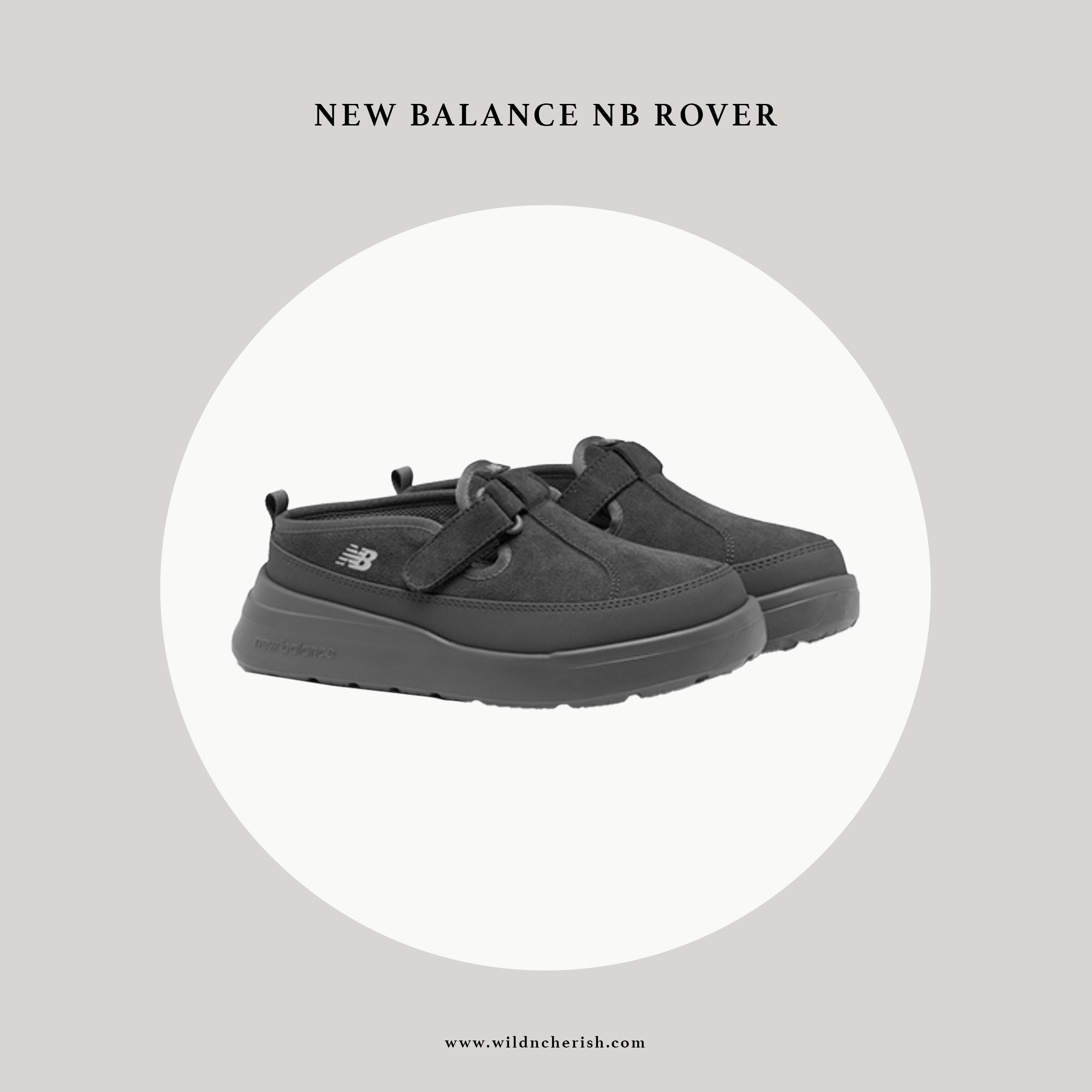 預訂 | New Balance NB Rover 深灰色 韓國限定 26FW 厚底 半拖