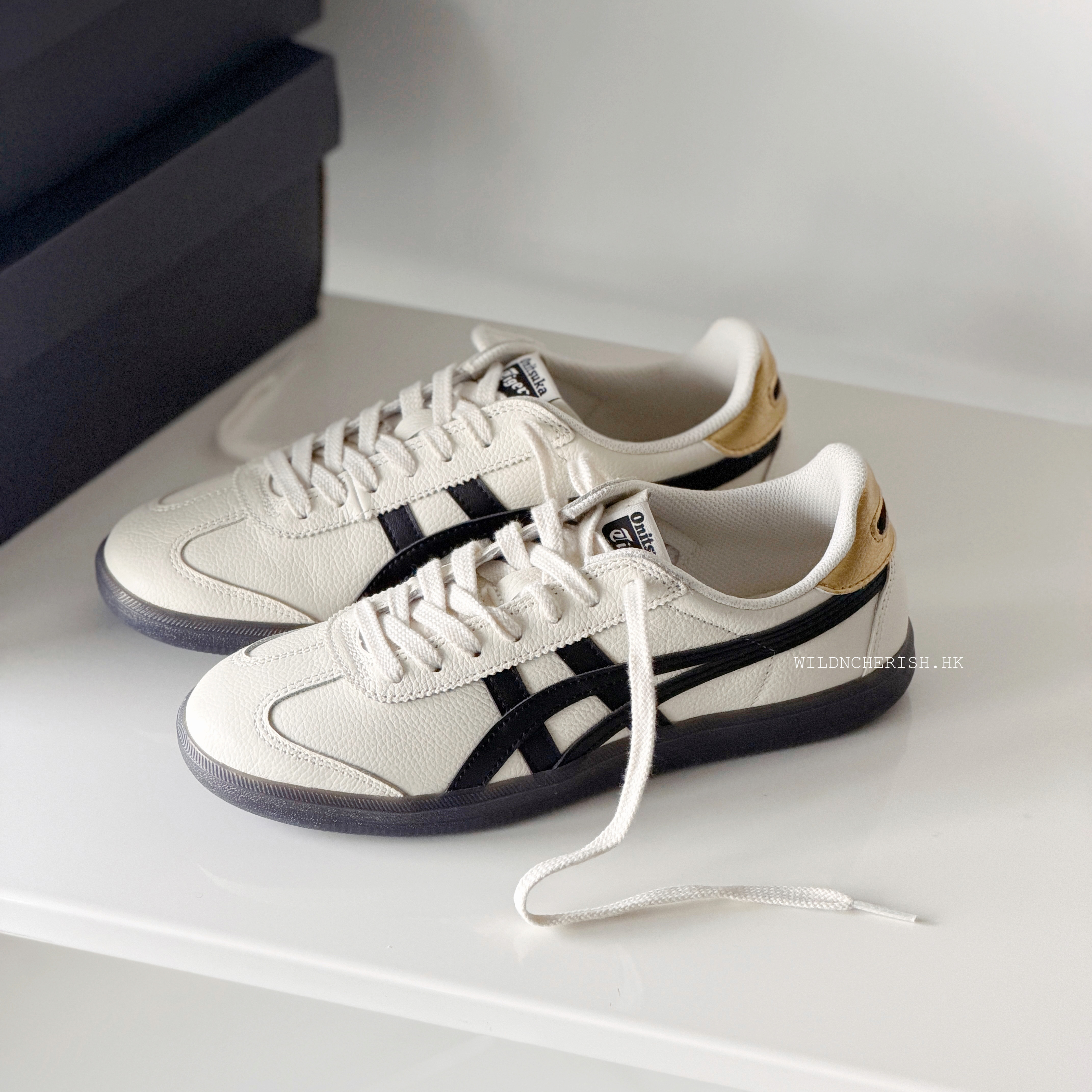 現貨 | Onitsuka Tiger Tokuten 白黑色 金尾 皮革