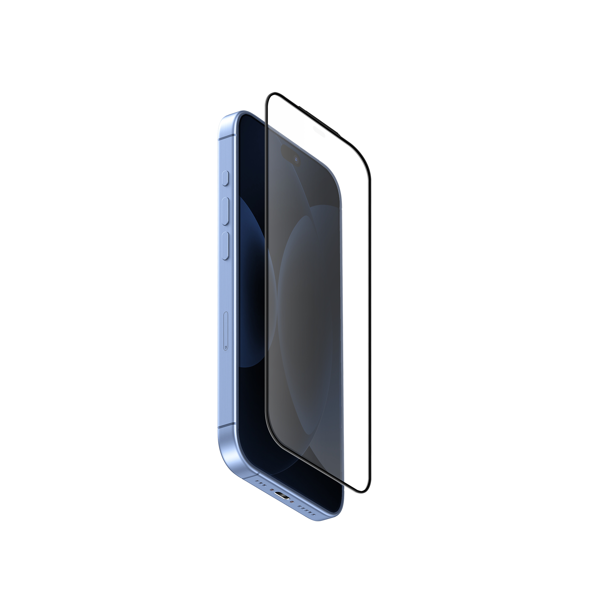 UNIQ-OPTIX Covex™ Matte (D2X) iPhone 18 磨砂黑邊玻璃螢幕保護貼