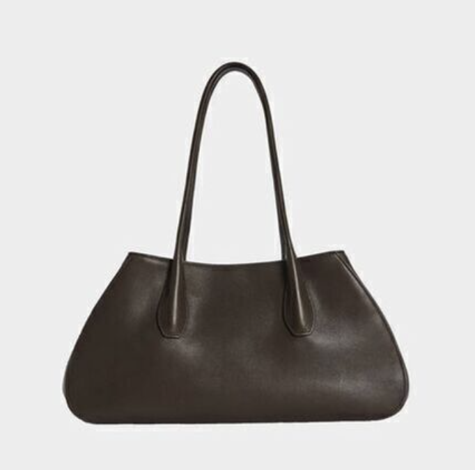 The Row Alger Tote Bag Dark Brown