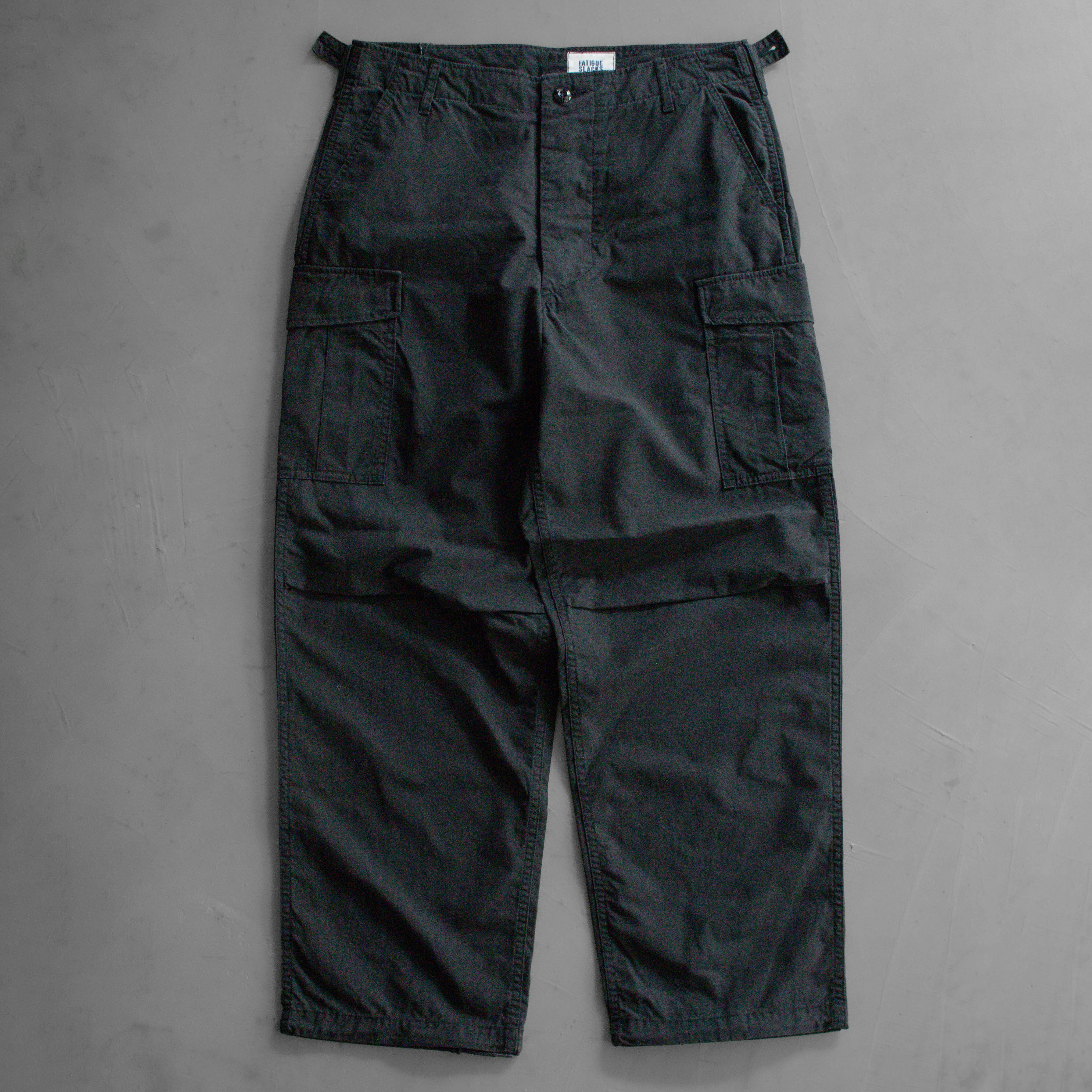 CORONA UTILITY JUNGLE SLACKS 水洗 黑色 十字紋 長褲
