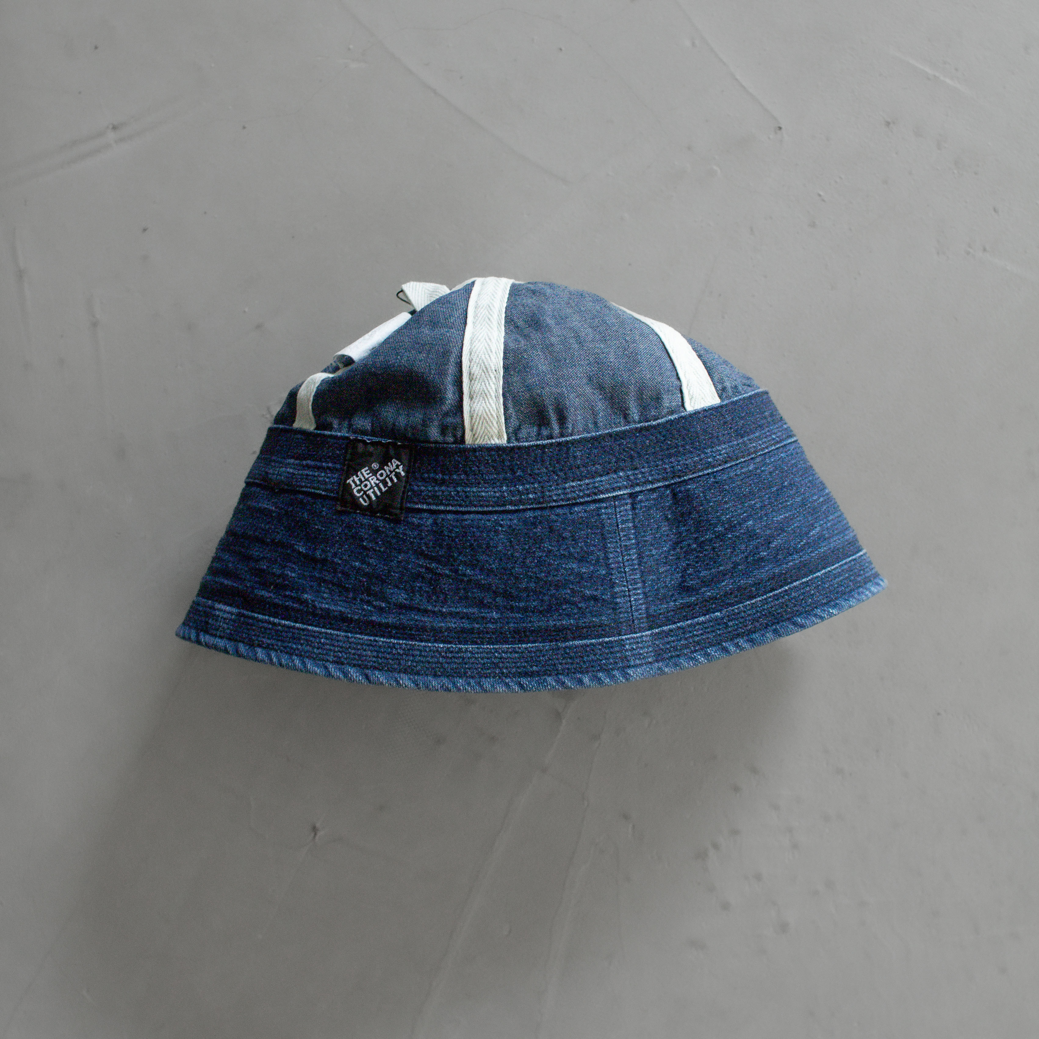 CORONA UTILITY NAVY HAT INDIGO BIO-WASH 水洗 藍染 丹寧 水手帽