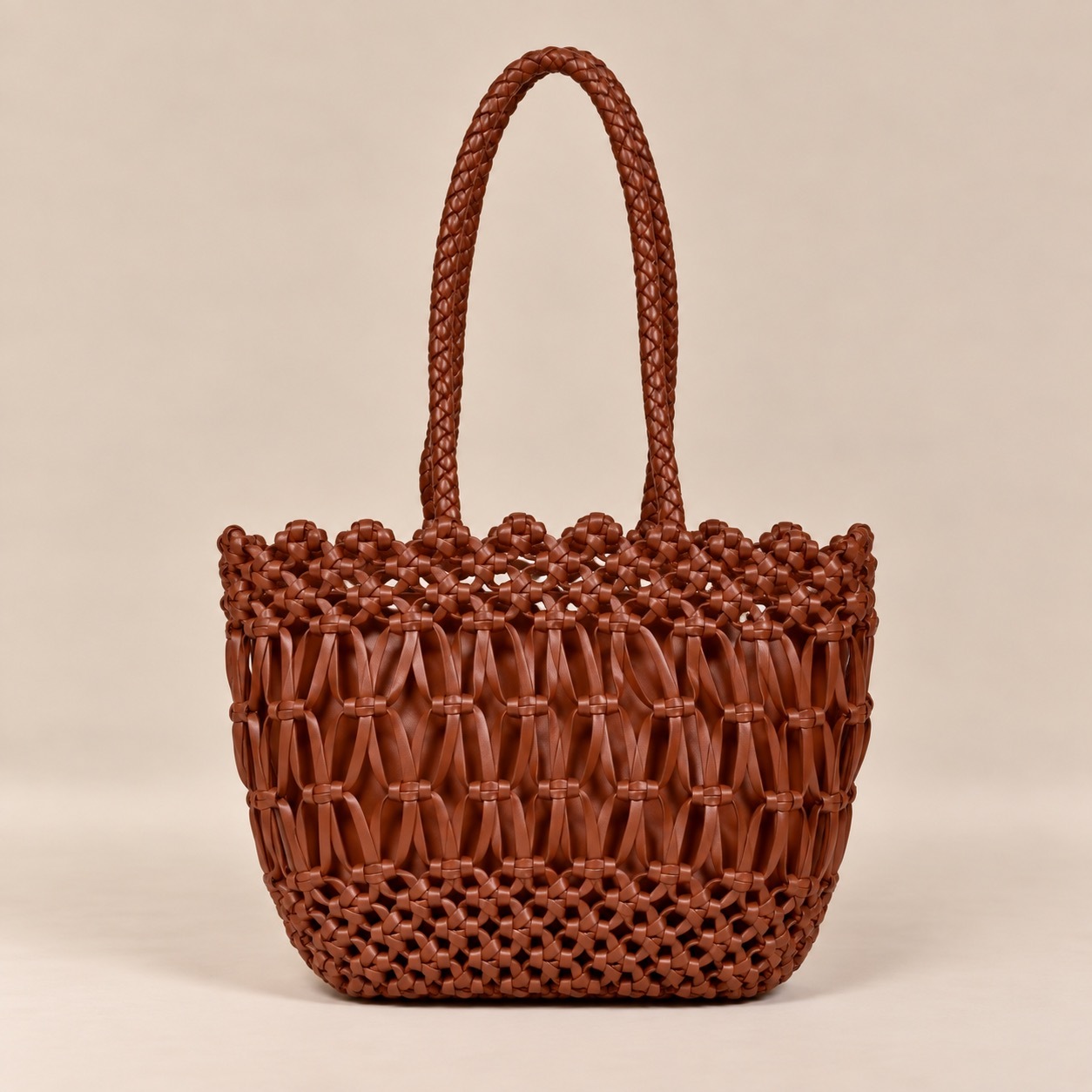 1CA0906-119 [CALONGE] Sheep Top Handle Bag Nutmeg #CA-1779 (EU)