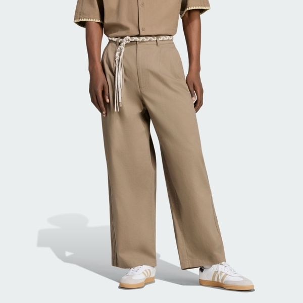 Adidas 愛迪達 Resort S P KW8246 男 長褲 運動長褲 休閒長褲 純棉 卡其棕