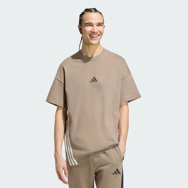 Adidas 愛迪達 M Ak 3s Tee Lo KS5205 男 T恤 運動上衣 休閒短袖 純棉 淺棕