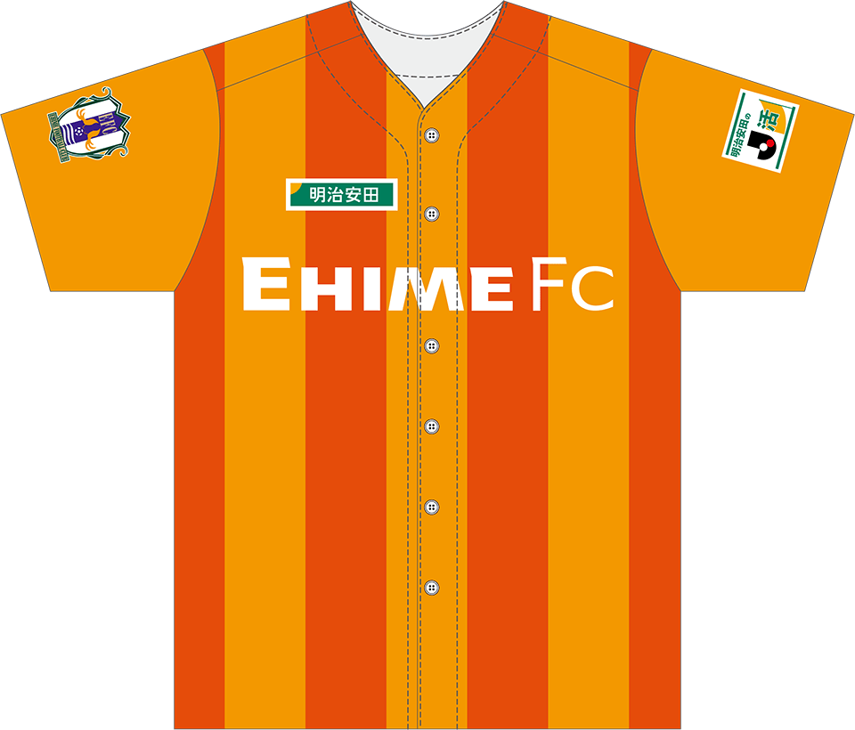 2026 Ehime FC Baseball Collaboration Baseball Shirt