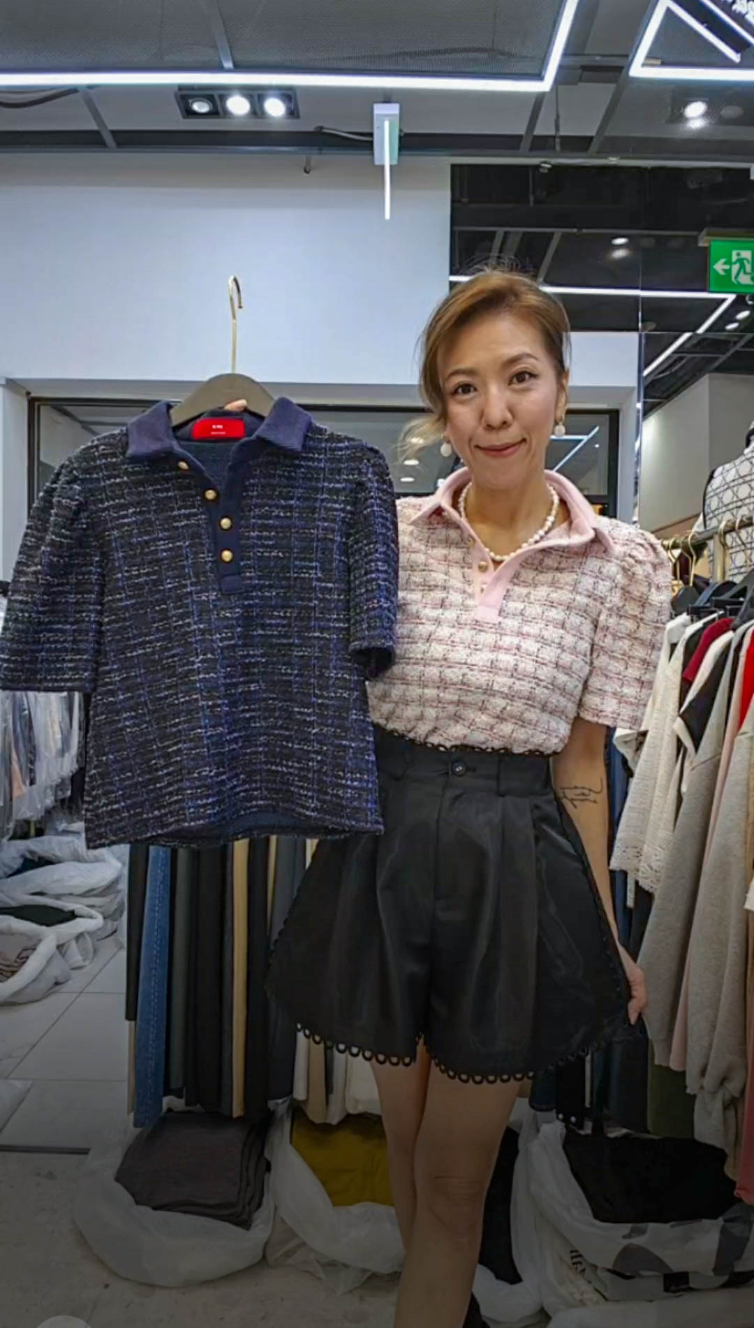 💍K8041  ▶️小香風polo上衣 👉B:94cm L:49cm