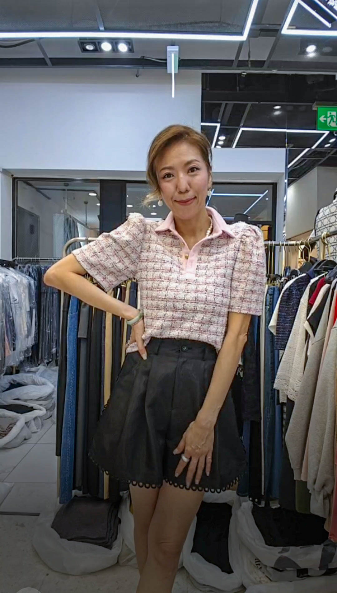 💍K8041  ▶️小香風polo上衣 👉B:94cm L:49cm