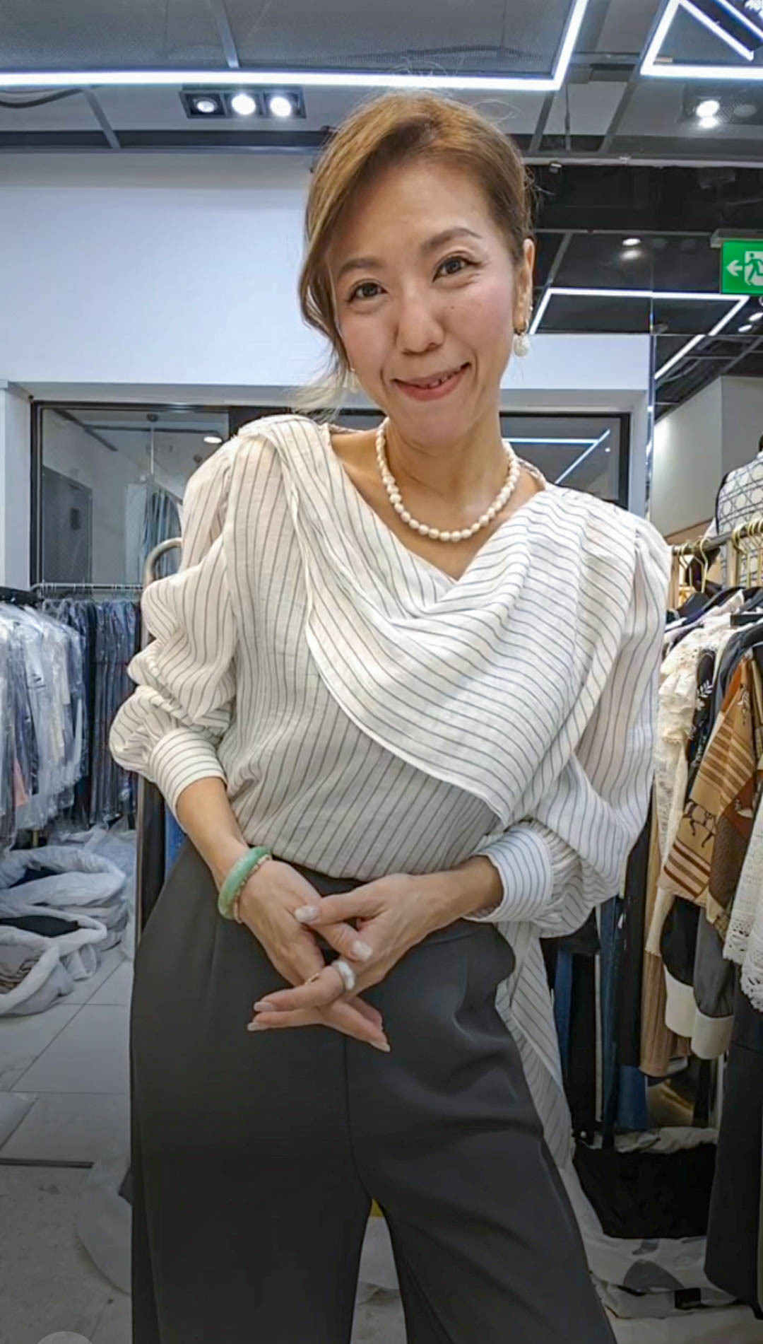 💍K8048  ▶️條紋上衣 👉B:102cm L:63cm
