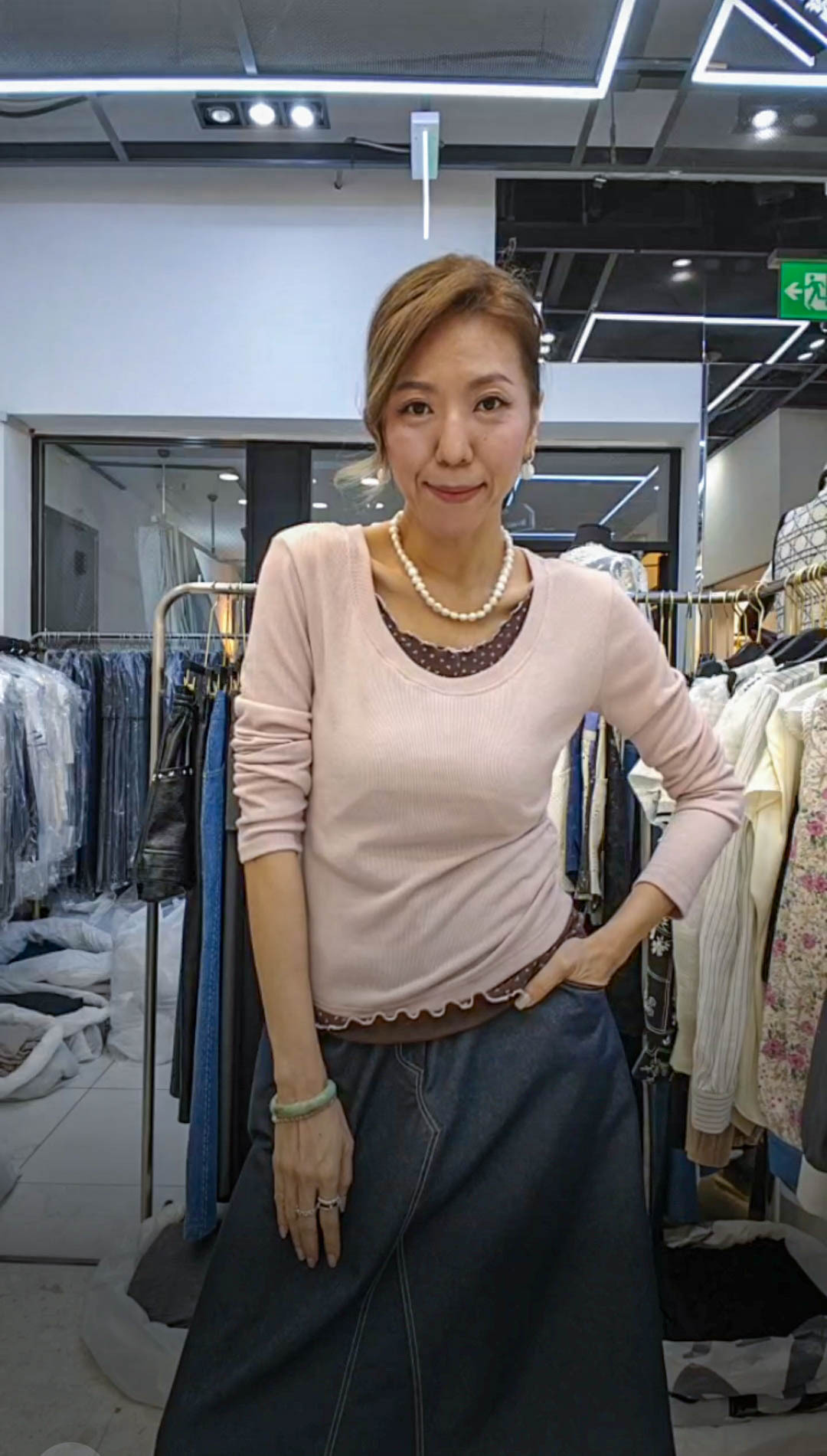 💍K8063 ▶️小碎花內裡兩件式上衣 (FreeSize)👉B:cm L:57cm