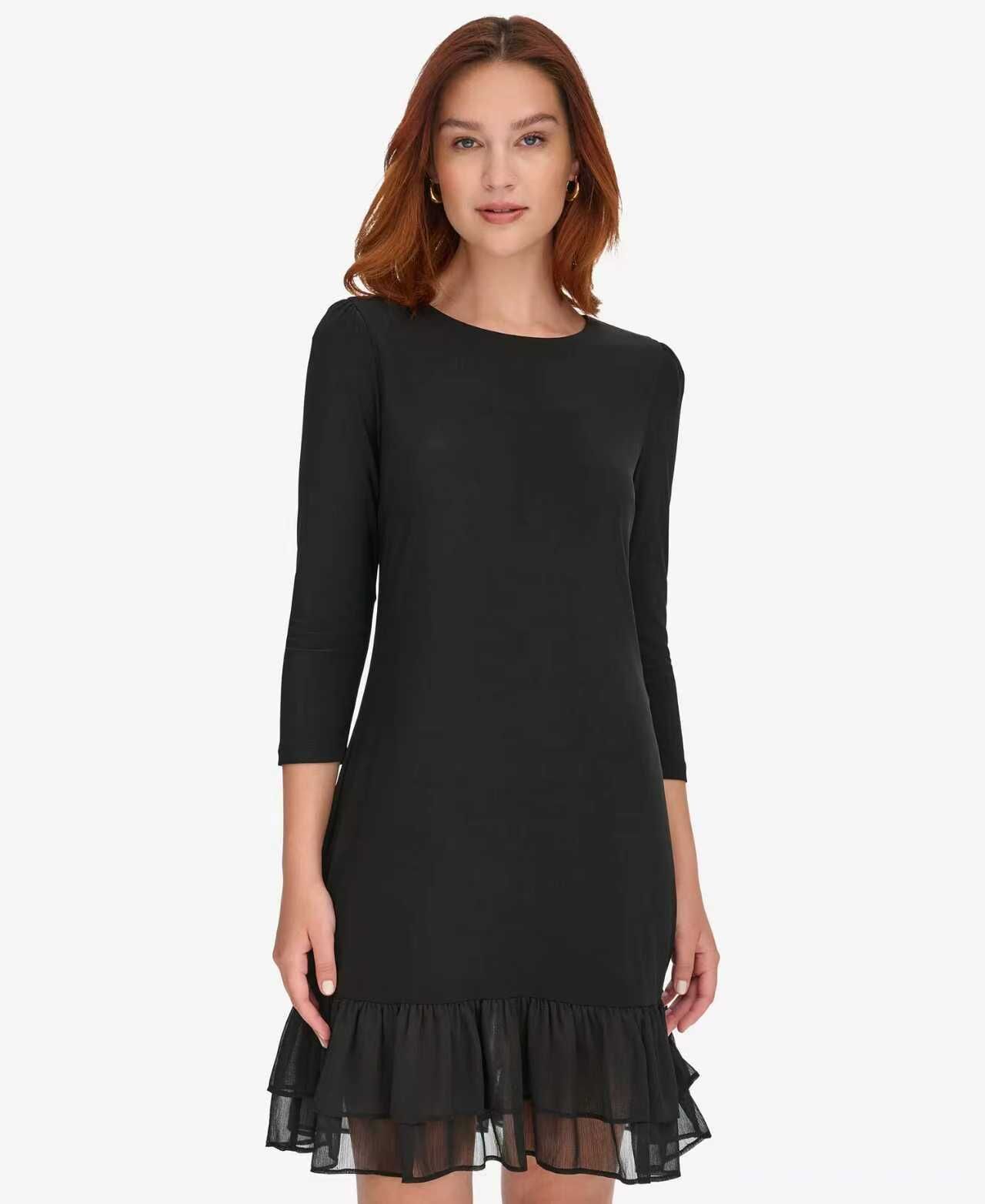 【預購】TOMMY HILFIGER N090952 女裝針織連衣裙 (黑色)