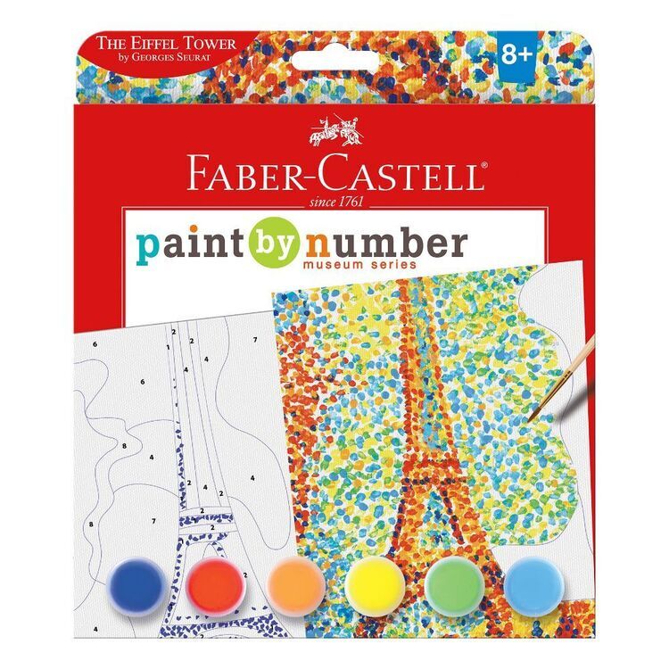 Faber Castell Eiffel Tower Paint By Number Kit Multicoloured