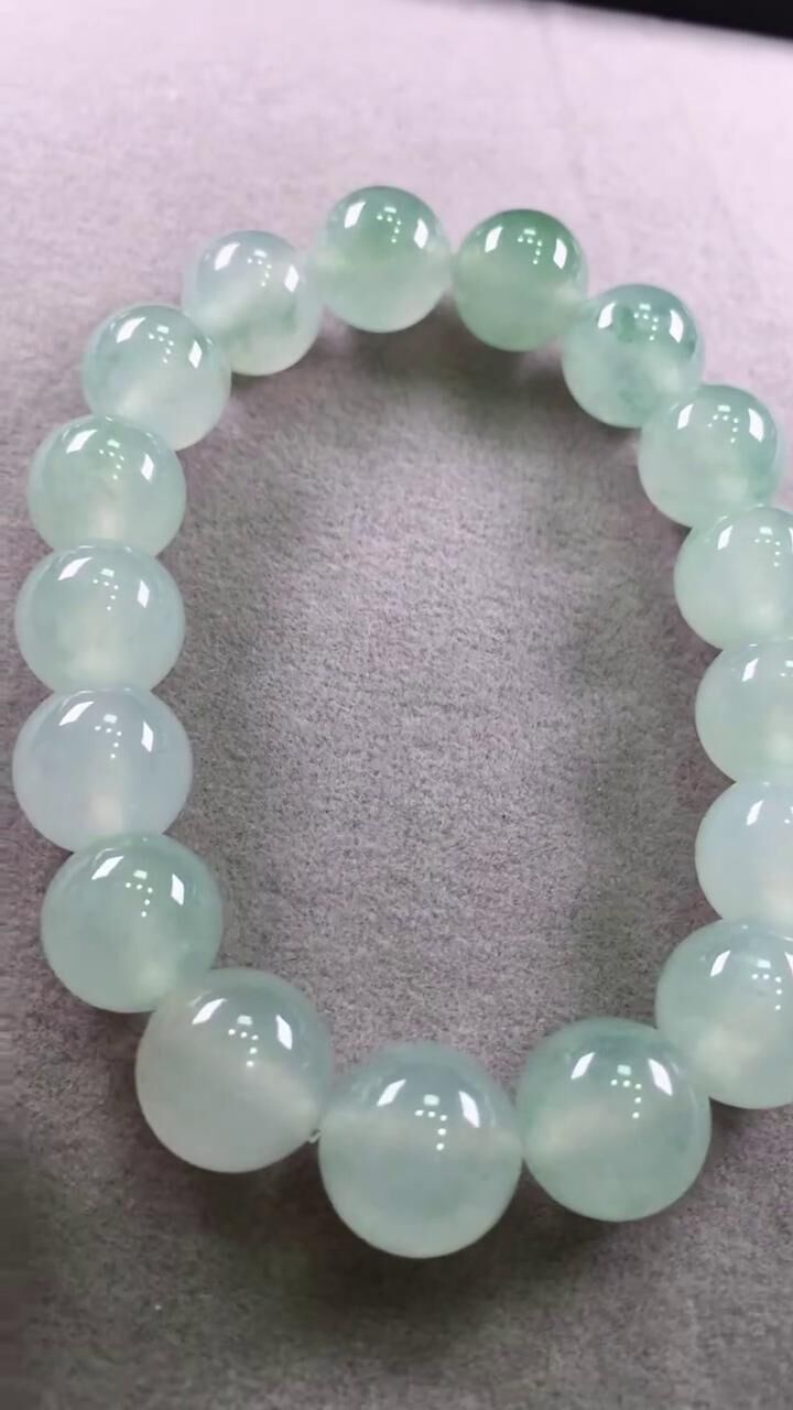 翡翠手串 (12.2mm直徑),天然翡翠A玉, 緬甸玉, Jade, Jadeite