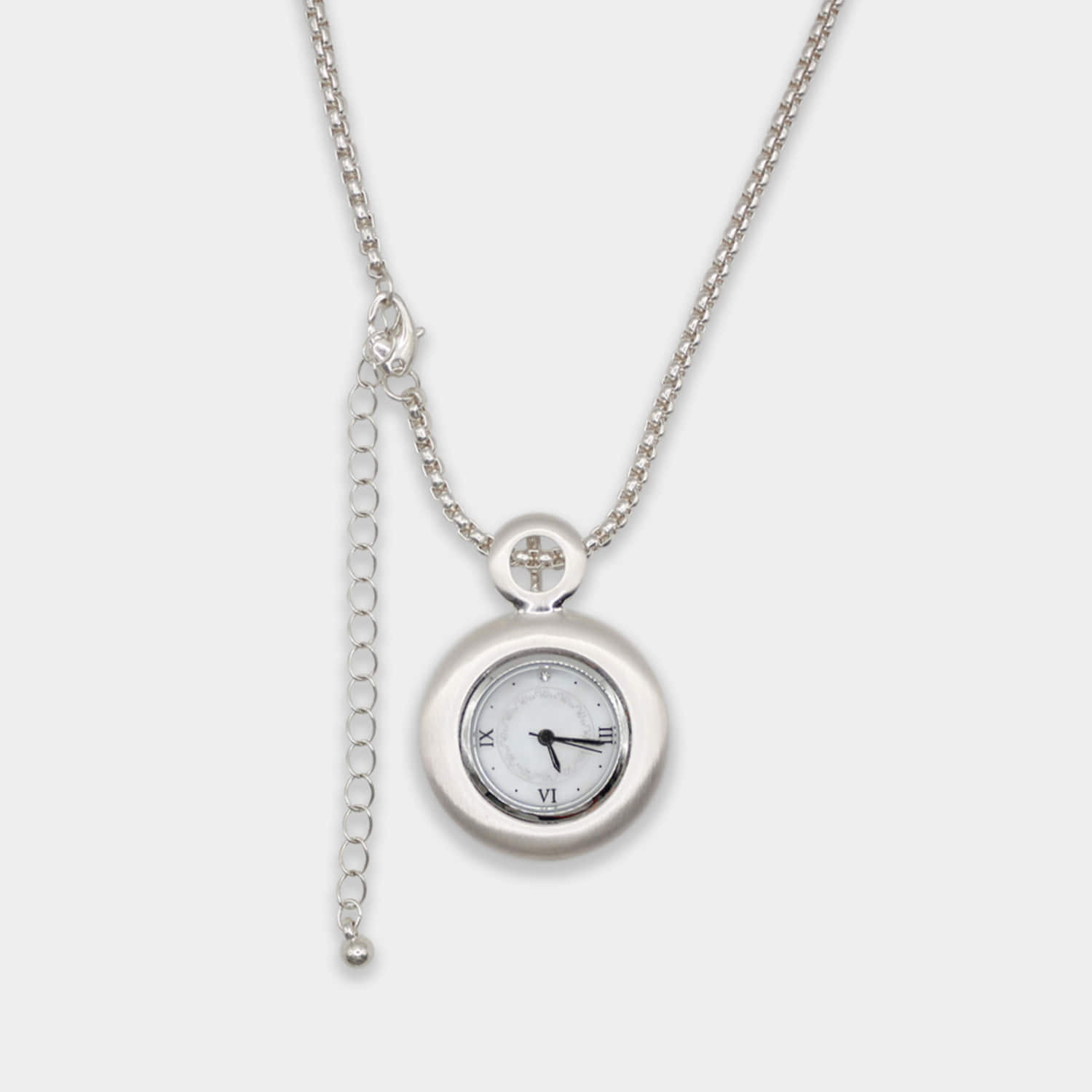 （預購）Grumpy Stuff Muted White Time Necklace