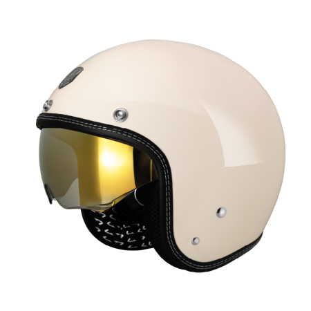 ASTONE SP3A 素色 米白 3/4罩 雙鏡片 輕量化