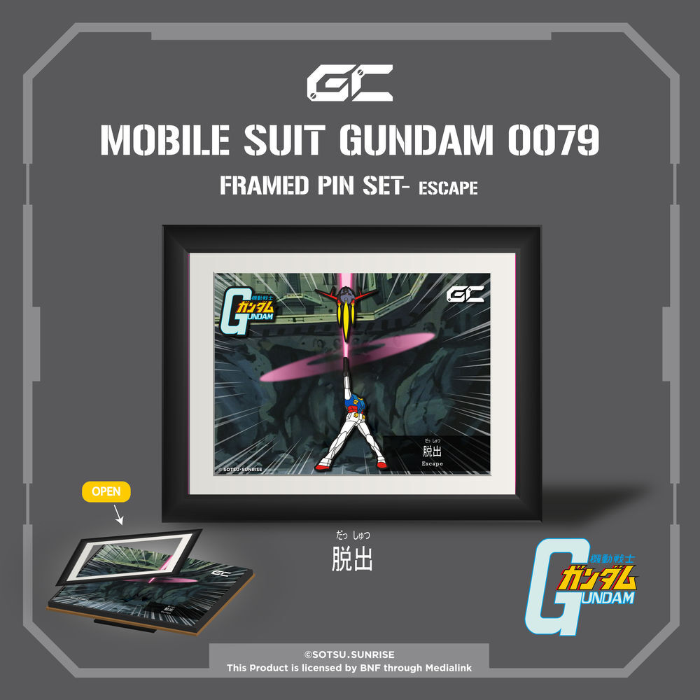 Mobile Suit Gundam Framed Pin Set - Escape
