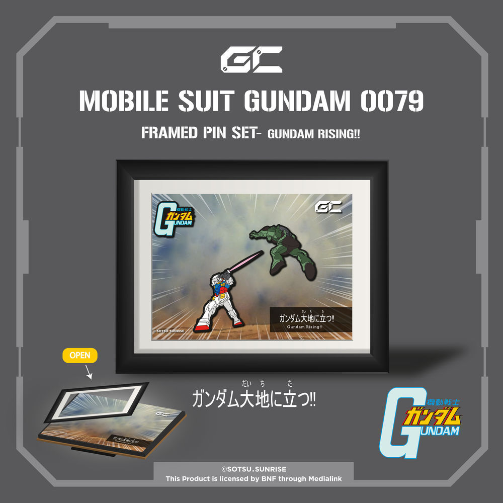 Mobile Suit Gundam Framed Pin Set - Gundam Rising