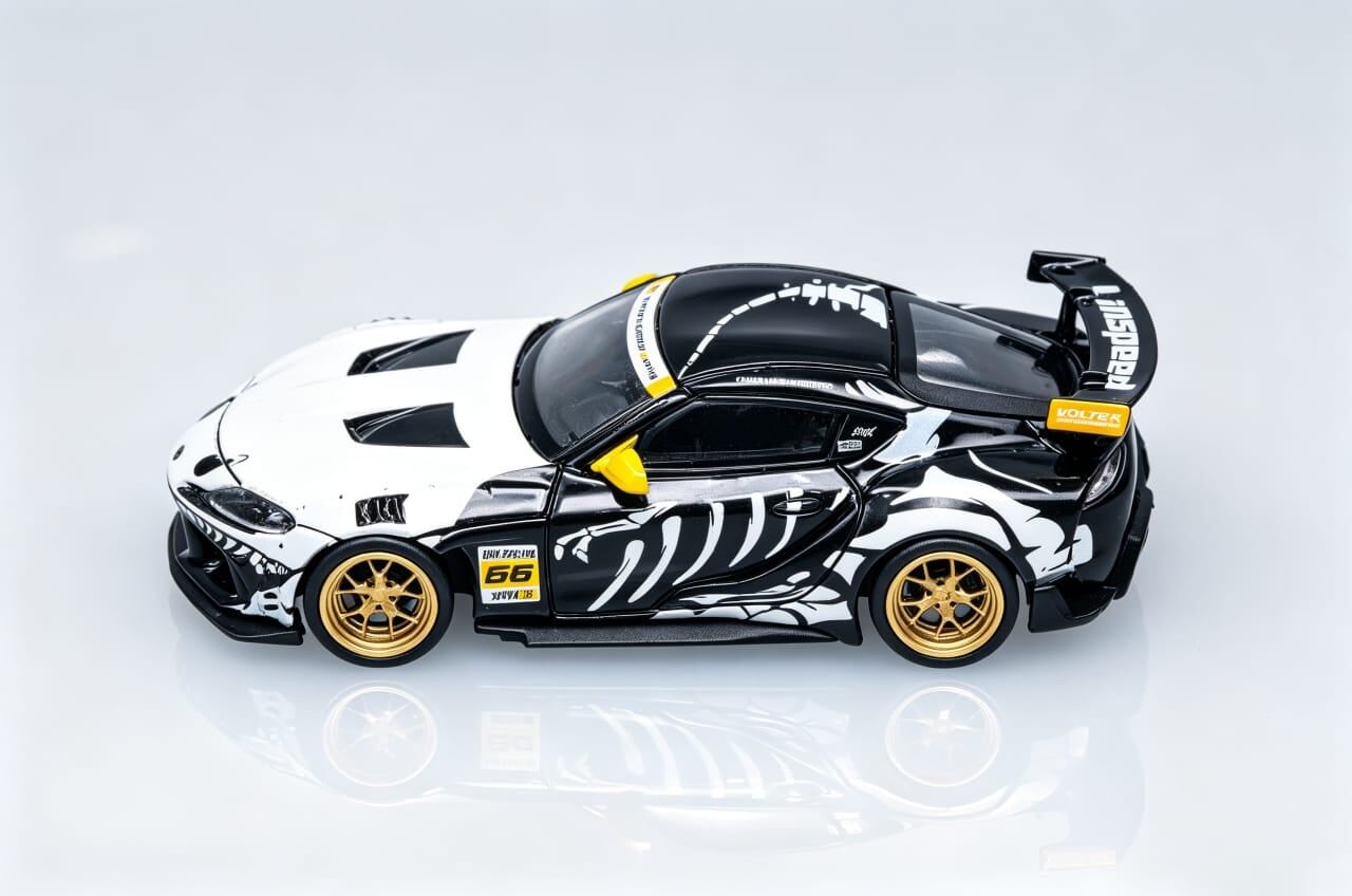 預訂 :1/64 Rhino Model Toyota GR Supra GT4 EVO2 Dinosaur Skeletons #66 (RMTSGT4DS )