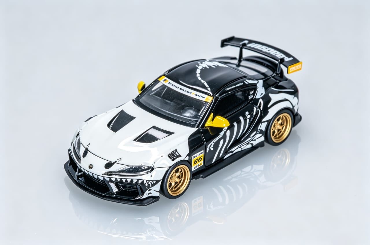 預訂 :1/64 Rhino Model Toyota GR Supra GT4 EVO2 Dinosaur Skeletons #66 (RMTSGT4DS )