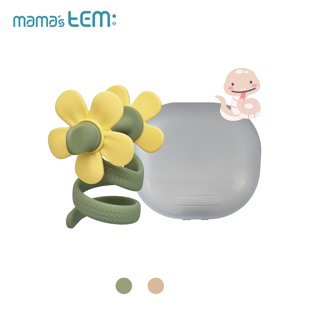 固齒器【小龍捲花-贈輕量泡泡盒】-韓國MAMA's TEM固齒器