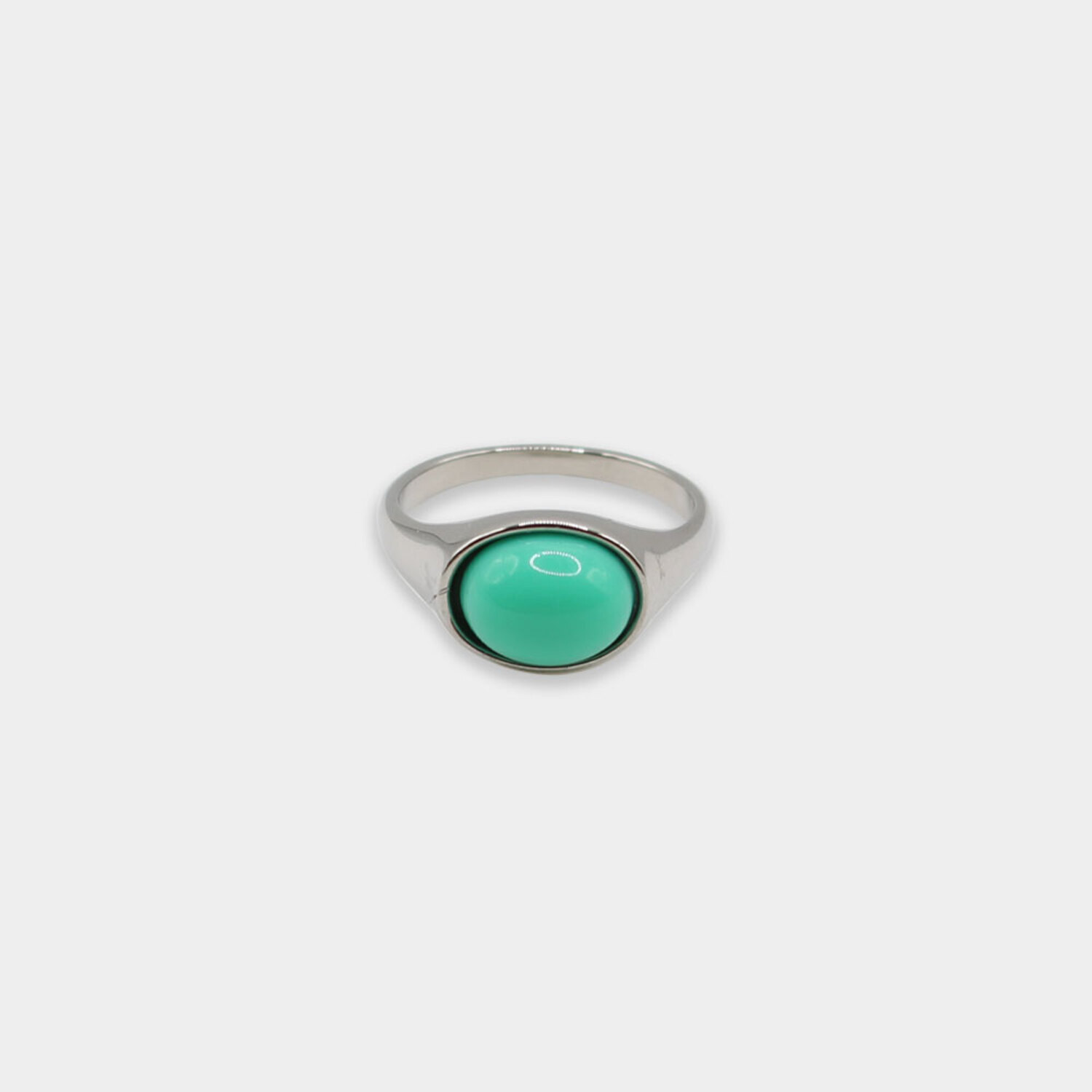 （預購）Grumpy Stuff Mint Oval Signet Ring
