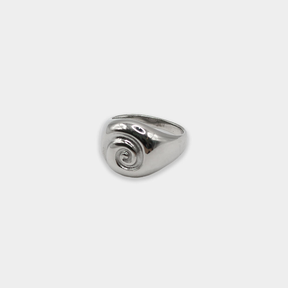 （預購）Grumpy Stuff Spiral Signet Ring