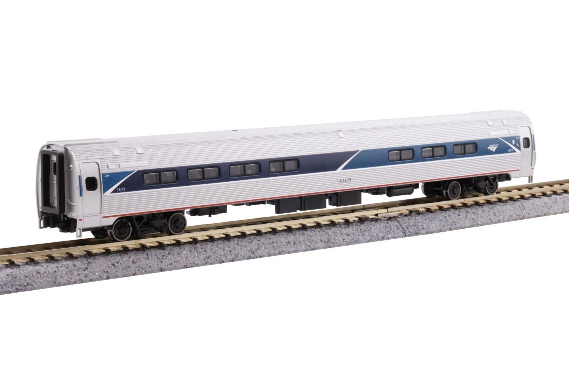 Kato 106-8021 N scale Amfleet I 4 Car Bookcase Set Phase VII