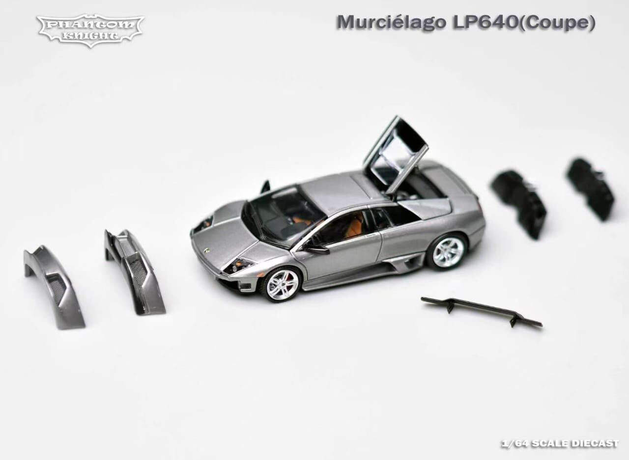 預訂 :1/64 Phantom Knight Lamborghini Murcielago LP640 Coupe Gun Metal Grey (PKLMCG )