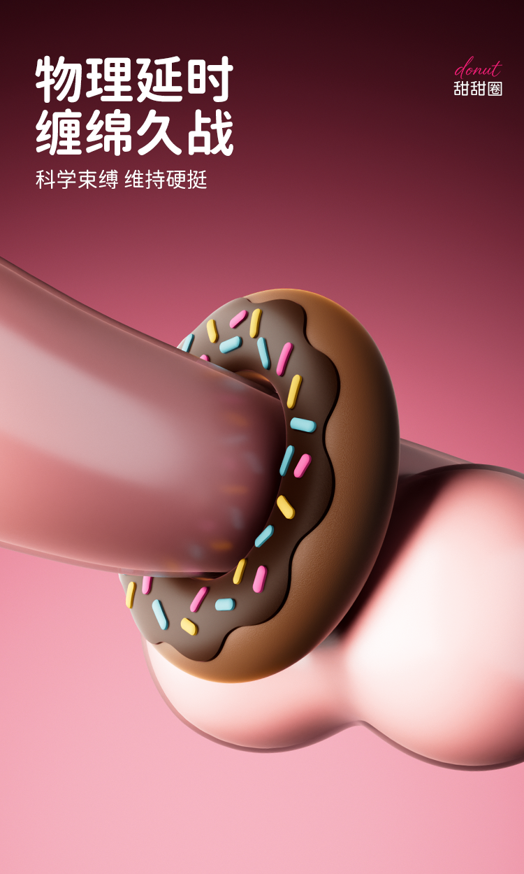 EROCOME Donut 甜甜圈 可加熱震動陰莖環