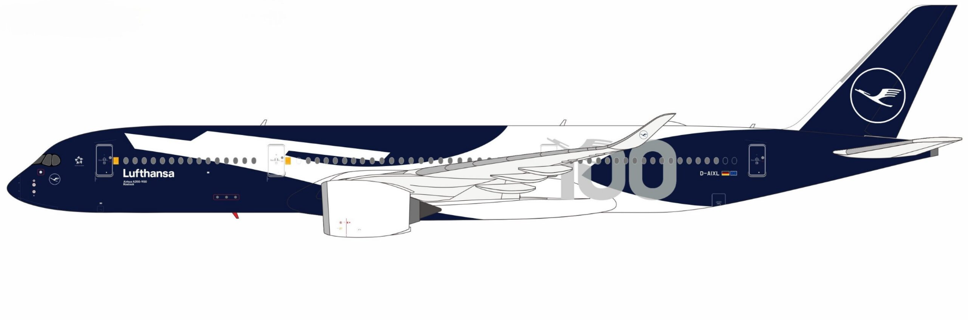 漢莎航空 A350-900 D-AIXL（百年紀念版）（2026.06）