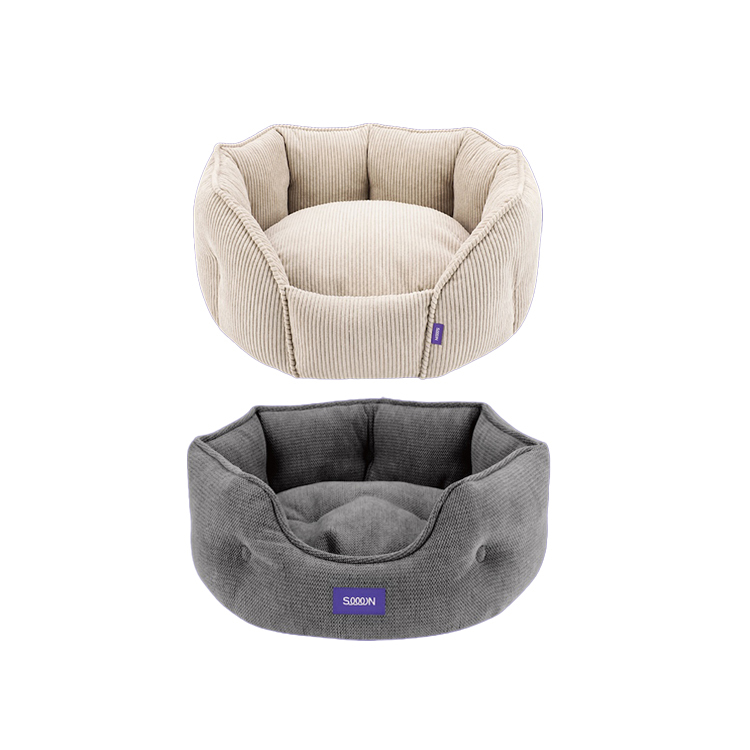 SEEEN 居家 寵物質感 暖窩圓形床 犬貓睡床