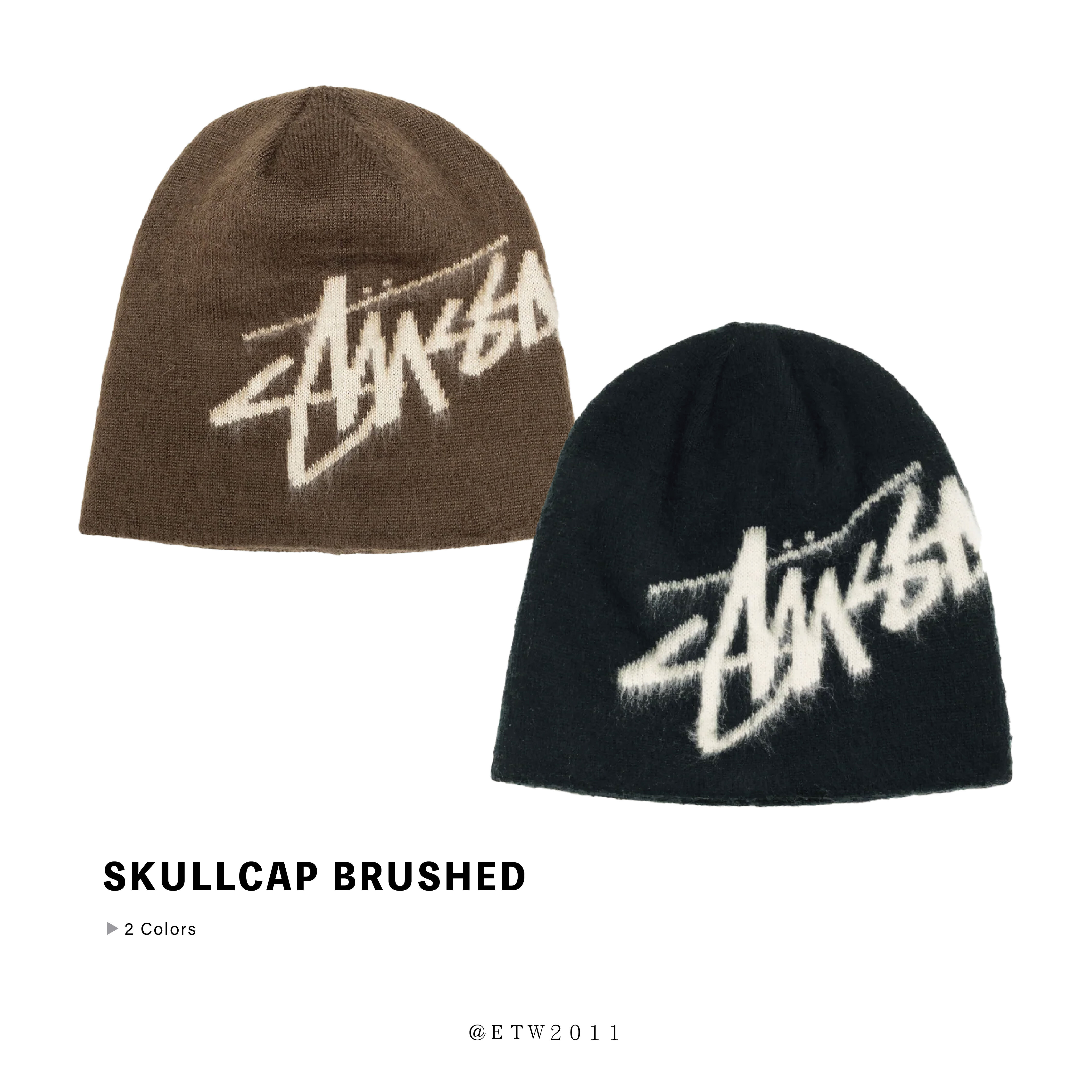 ☆ETW☆【EASY TO WEAR】Stussy 25FW SKULLCAP BRUSHED 秋冬 毛帽 配件