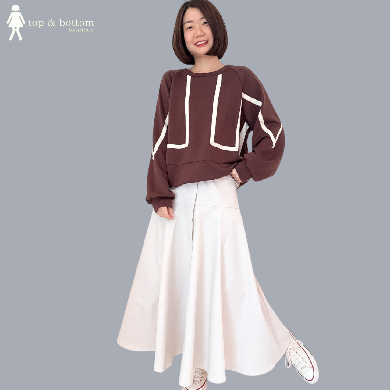LONG SLEEVE OUTLINED SWEATER