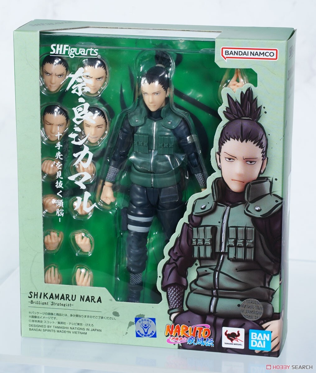 萬代 SHF 奈良鹿丸 領先十步的頭腦 火影忍者 可動完成品